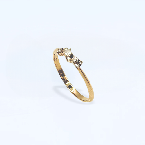 K18 Diamond ring cherry blossom