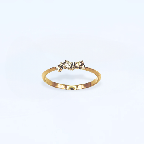 K18 Diamond ring cherry blossom
