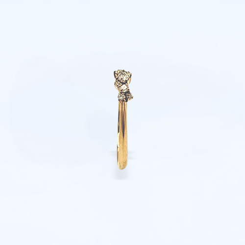 K18 Diamond ring cherry blossom