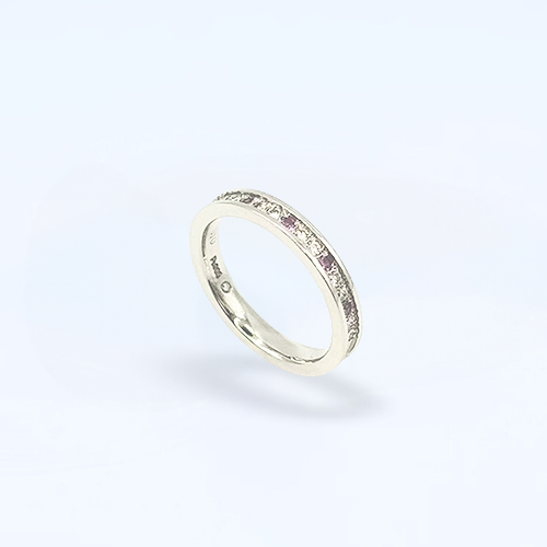 Pt900 Diamond eternity ring