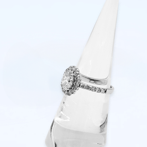 Pt900 Diamond extra ring